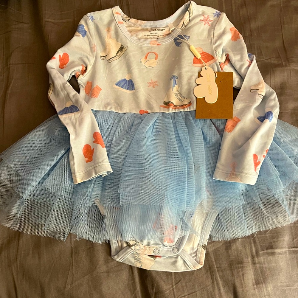NWT Angel Dear Winter Bamboo Long Sleeve Bubble w/skirt